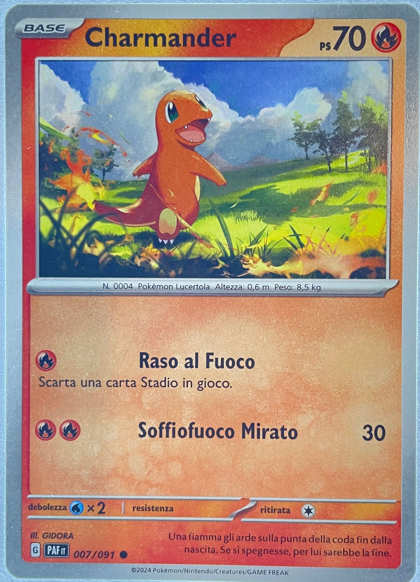 7/91 Charmander - DESTINO DI PALDEA - PAF - ITA