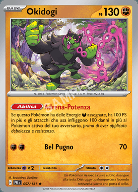 57/131 Okidogi - EVOLUZIONI PRISMATICHE