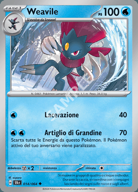14/64 Weavile - SEGRETO FIABESCO - SFA