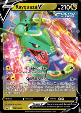 SWSH147 Rayquaza V - SPADA & SCUDO PROMOS