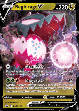 SWSH281 Regidrago V - SPADA & SCUDO PROMOS