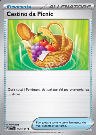 184/198 Cestino da Picnic - SCARLATTO E VIOLETTO