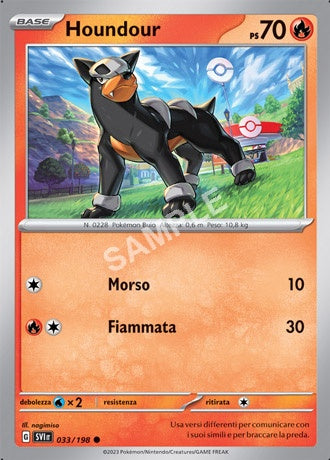 33 - Houndour - SCARLATTO E VIOLETTO