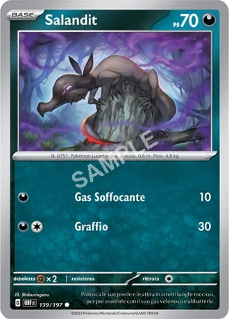 139/197 Salandit - OSSIDIANA INFUOCATA - OBF