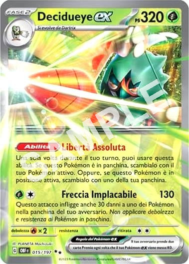 15/197 Decidueye EX - OSSIDIANA INFUOCATA