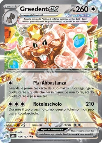 179/197 Greedent EX - OSSIDIANA INFUOCATA