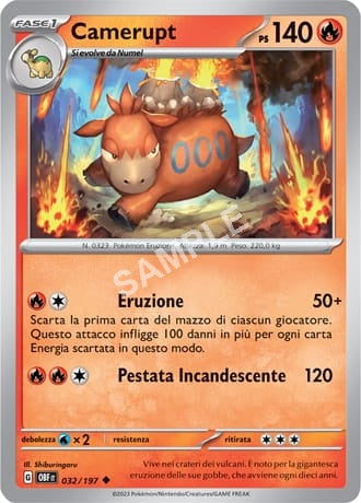 32/197 Camerupt - OSSIDIANA INFUOCATA - OBF