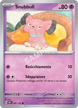 87/197 Snubbull - OSSIDIANA INFUOCATA - OBF