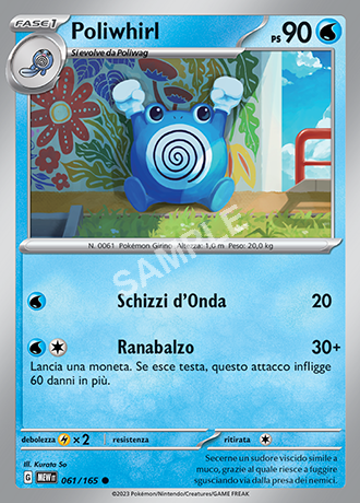 61/165 Poliwhirl - 151 (MEW)