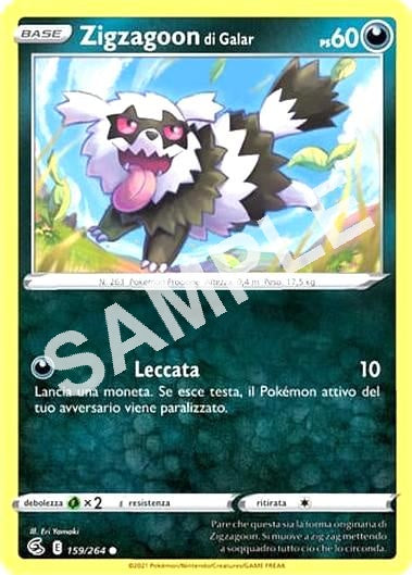 159/264 Zigzagoon di Galar - COLPO FUSIONE