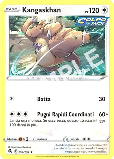 204/264 Kangaskhan - COLPO FUSIONE