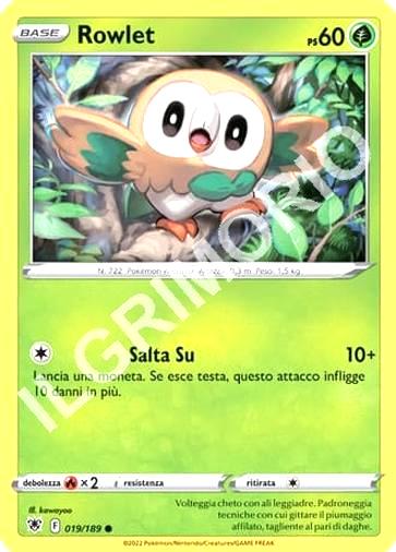 19/189 Rowlet - LUCENTEZZA SIDERALE