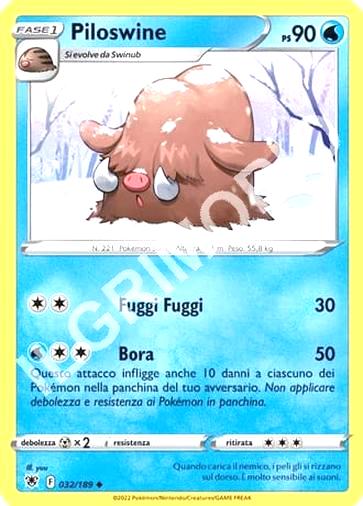 32/189 Piloswine - LUCENTEZZA SIDERALE