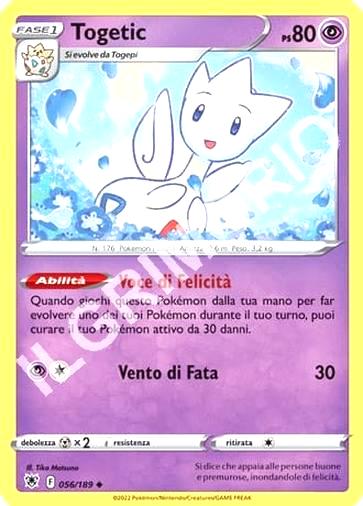 56/189 Togetic - LUCENTEZZA SIDERALE