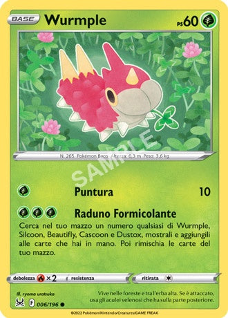 6/196 Wurmple - ORIGINE PERDUTA