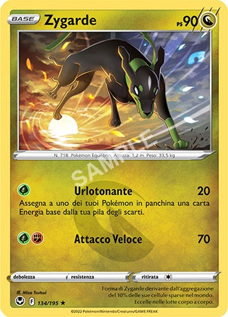 134/195 Zygarde - TEMPESTA ARGENTATA