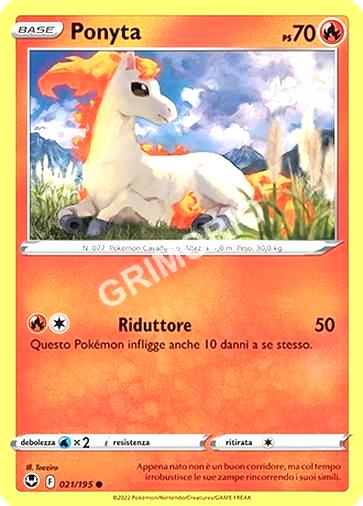 21/195 Ponyta - TEMPESTA ARGENTATA