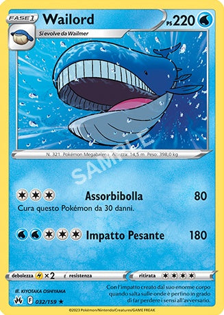 32/159 Wailord - ZENIT REGALE