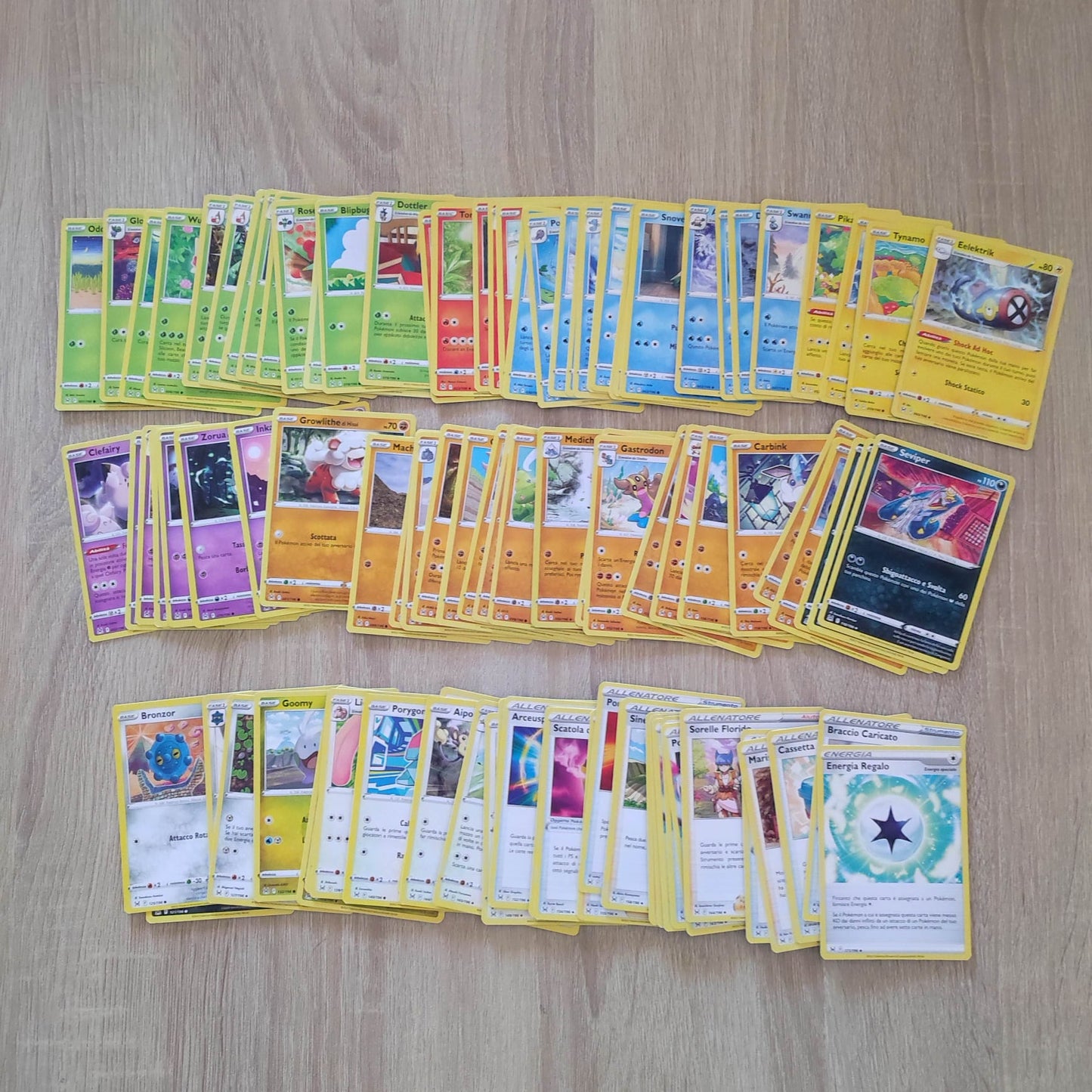 POKEMON - Set Completo COMUNI + NON COMUNI - ORIGINE PERDUTA