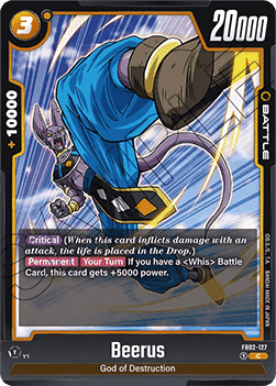 127. Beerus - BLAZING AURA - FB02