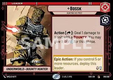 10. Bossk A Caccia Della Sua Preda - STAR WARS UNLIMITED - SHD