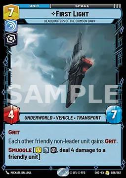 36. First Light Quartier Generale Dell'Alba Cremisi - STAR WARS UNLIMITED - SHD