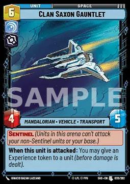 35. Gauntlet Del Clan Saxon - STAR WARS UNLIMITED - SHD