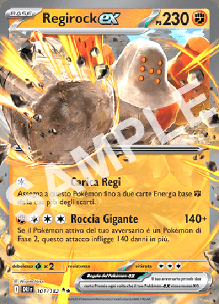 101/182 Regirock EX - RIVALI PREDESTINATI