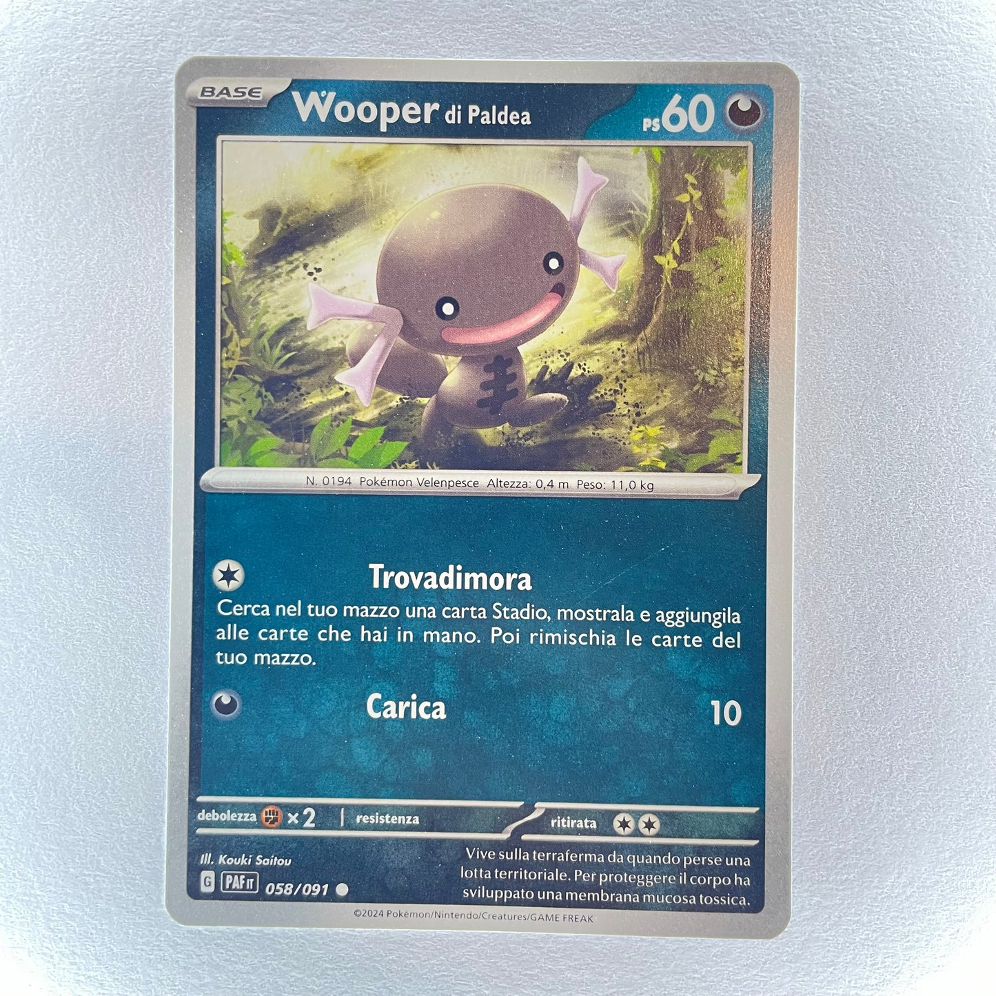 58/91 Wooper di Paldea - DESTINO DI PALDEA - PAF - ITA