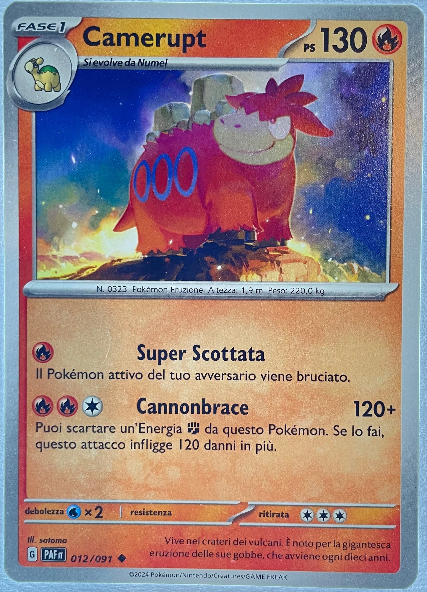12/91 Camerupt - DESTINO DI PALDEA - PAF - ITA