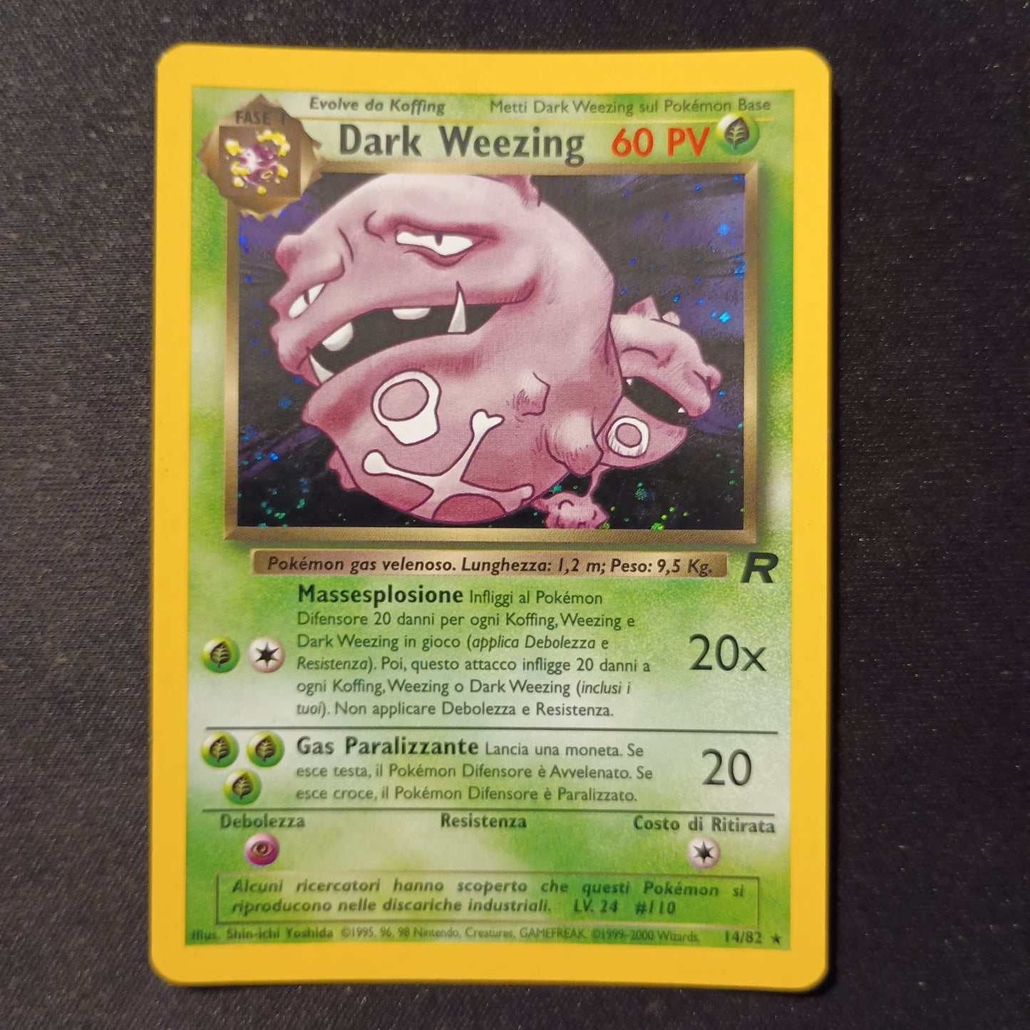 Dark Weezing 14/82 ITA Team Rocket EXELLENT - Carta Pokémon | Il Grimorio TCG