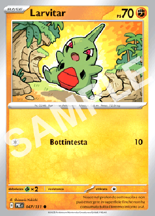 47/131 Larvitar - EVOLUZIONI PRISMATICHE