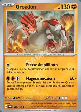 49/131 Groudon - EVOLUZIONI PRISMATICHE