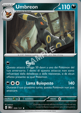 59/131 Umbreon - EVOLUZIONI PRISMATICHE