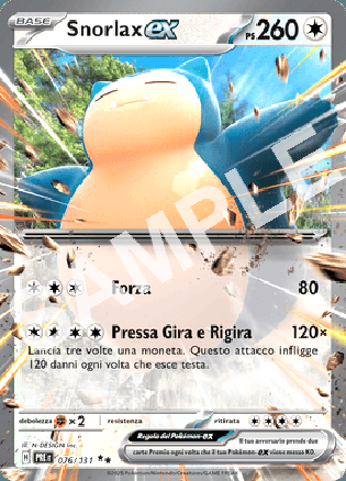 76/131 Snorlax EX - EVOLUZIONI PRISMATICHE