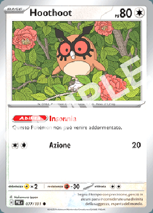 77/131 Hoothoot - EVOLUZIONI PRISMATICHE