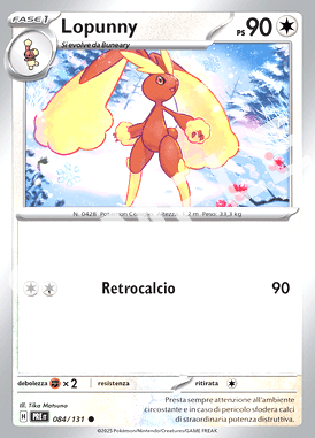 84/131 Lopunny - EVOLUZIONI PRISMATICHE