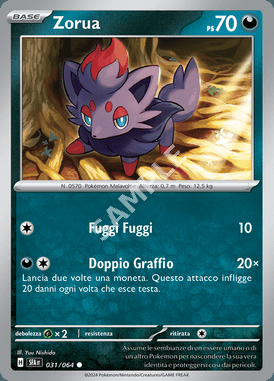 31/64 Zorua - SEGRETO FIABESCO - SFA