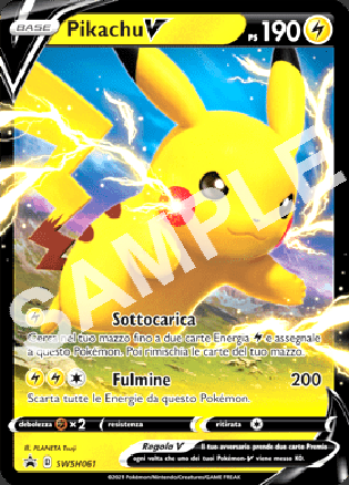 SWSH61 Pikachu V - SPADA & SCUDO PROMO