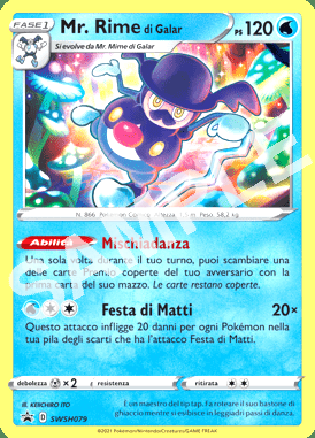 SWSH79 Mr. Rime di Galar - SPADA & SCUDO PROMO