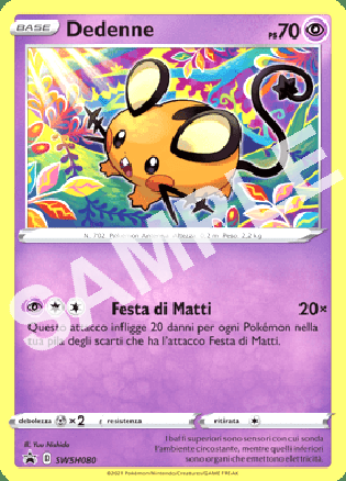 SWSH80 Dedenne - SPADA & SCUDO PROMO