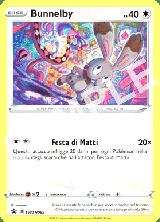 SWSH82 Bunnelby - SPADA & SCUDO PROMO