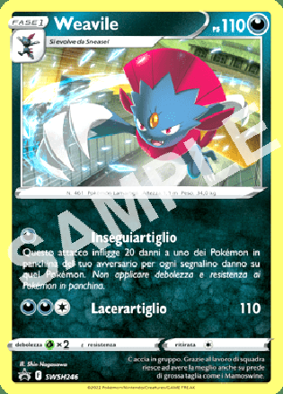 SWSH246 Weavile - SPADA & SCUDO PROMO