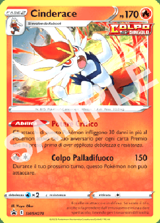 SWSH278 Cinderace - SPADA & SCUDO PROMO