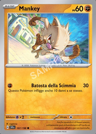 107/198 Mankey - SCARLATTO E VIOLETTO