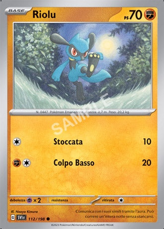 112/198 Riolu - SCARLATTO E VIOLETTO
