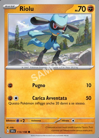 113/198 Riolu - SCARLATTO E VIOLETTO