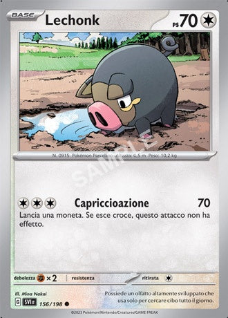 156/198 Lechonk - SCARLATTO E VIOLETTO