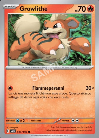 30 - Growlithe - SCARLATTO E VIOLETTO