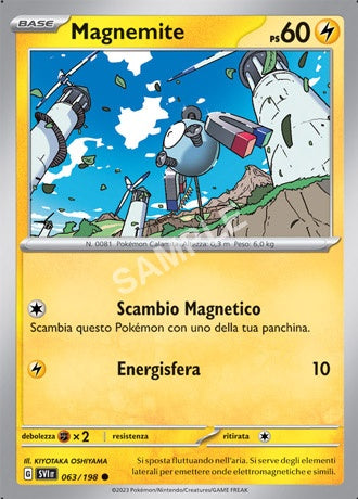 63 - Magnemite - SCARLATTO E VIOLETTO